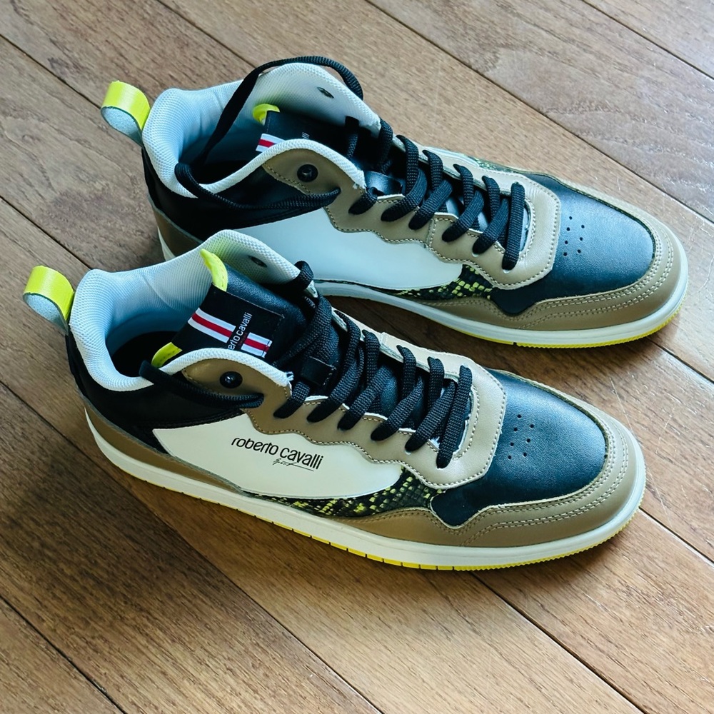Roberto Cavalli Sport high-top sneakers, size EUR 42 - US 9 — Brand new WOT